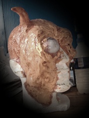 Mask making for zombie film Turn In Your Grave